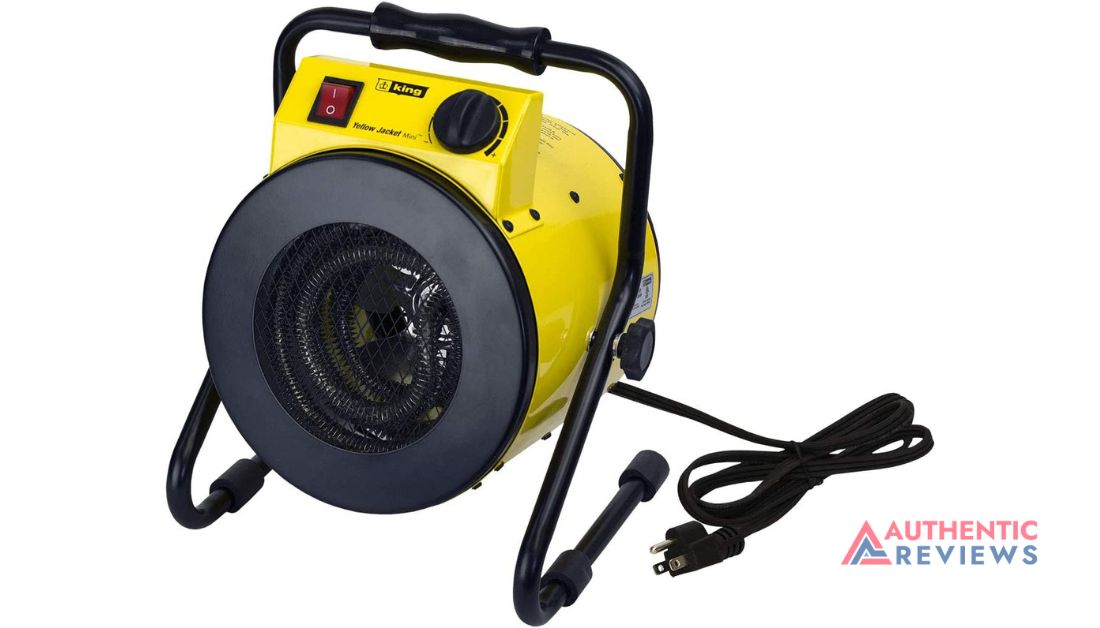 KING PSH1215T Yellow Jacket Portable Shop Heater wThermostat, 1500W 120V