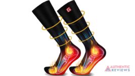 Autocastle winter warm rechargeable electric heated socks  for climbing