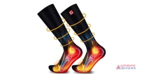 Autocastle Heat Insulated,  Battery Powered, Rechargeable Electric  Unisex Socks For Skiing, Biking, and Hunting Foot