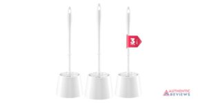 JIGA 3 Pack Toilet Brush and Holder Set