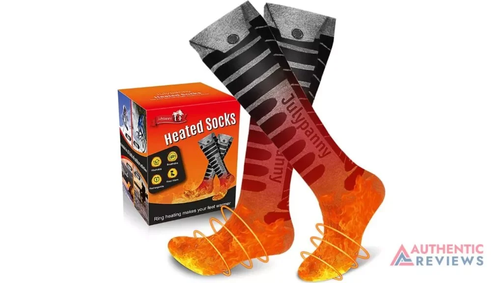 Julypanny electric heated socks for snowfield hunting,