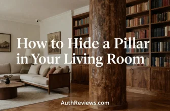 How to Hide a Pillar in Your Living Room Without Sacrificing Style